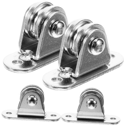 Edelstahl Doppelrolle Kleine Riemenscheibe Silber für Decken
