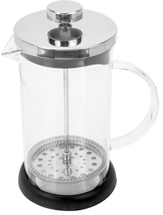 Amosfun Prensa Francesa Cafetera de Vidrio Espumador de Leche Práctica Cafetera para Hacer de Leche Casa o Café