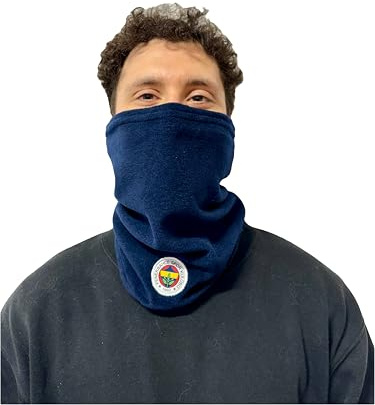 Gök-Türk Halsgamasche Multifunktionstuch Fenerbahce FB blau aus Fleece - Halswärmer Halsgamaschen Halsschlauch Skimaske für Laufen Skifahren Radfahren