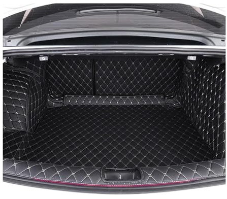 NYSQOFMB Voiture Coffre Tapis pour Opel pour Insignia 2019 2020 Tapis Coffre Voiture en Cuir Tapis Doublure Chargement Tapis Accessoires Intérieurs Tapis de Coffre Auto(Rouge)