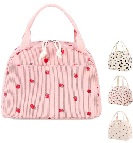 Lonchera térmica para mujer, bolsa de almuerzo para adultos, niños, bolsa de almuerzo para niñas, lindas bolsas de almuerzo para el trabajo, escuela, picnic, viajes, playa