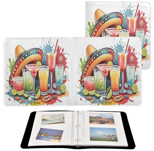 JUMBEAR Grande album fotografico autoadesivo con 20 pagine, album fai da te, per matrimoni, famiglia, bambini, vacanze, cocktail, motivo