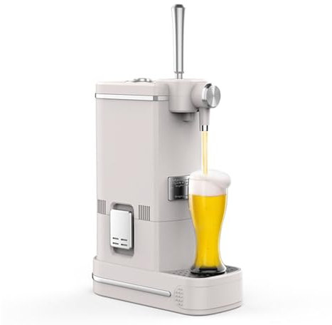 WYJRO Machine à Mousse de bière Portable, Distributeur de bière Double de Table en matériau ABS, pour bière en Bouteille et en canette, pour Maison et Bar