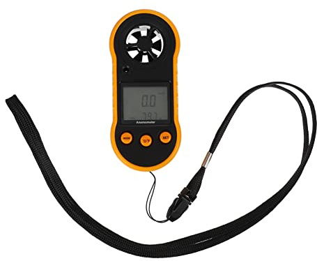 HEMOTON Handheld Digital Anemometer Wind Speed Sensor Air Velocity Measurement Tool Air Gauge Easy One-handed Design for Windsurfing Sailing Drone Flying
