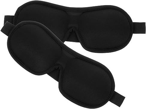 PENIKOKO 2 piezas Máscara de Diseño Contorneado para Bloquear Luz para y Siestas y Relax