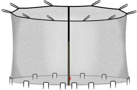Baunsal® Trampolin Sicherheitsnetz Ø 300 305 396 400 (HO-OSOH) Ersatzteile Netz Schutznetz Kindertrampolin Ersatznetz Gartentrampolin Outdoor