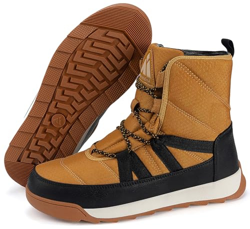 Mishansha Botas Nieve Mujer Cómodas Antideslizante Marrón 38EU