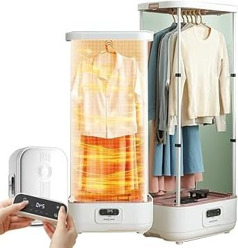 Electric Clothes Dryer Automatic Wireless Vertical Steam Iron, With Remote Control/Built-In Aromatherapy Box, Collapsible Hanging Garment Steamer, Quickly Removes Wrinkles