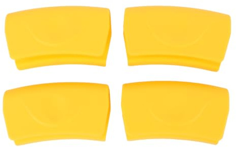 IMUSINICE Fundas de Silicona para Asas de Ollas Rojas, Resistentes al Calor y Antideslizantes, 4 Piezas para Protección Térmica en Cocina y Uso Seguro