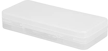 Jopwkuin Byt Spelkortshållare, Slitstarkt 4-i-1-kortfodral, Förhindra Förlust eller Skada, Bärbar Spelkassettförvaring, 3,0x1,3x0,6tum, Enkel och Elegant Design (Fyrkortslåda genomskinlig vit)