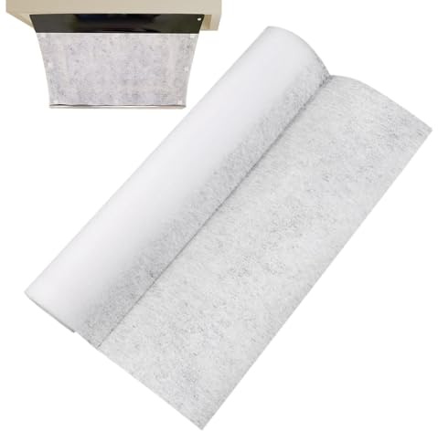 Grease Filter Paper - 10M Absorbent Non Woven Fabric, Universal Filter | Membrane Replacement, Durable Kitchen Accessory | Cooker Hood Grease Sheet Compatible For Ve