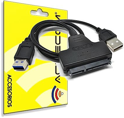 actecom® Cable USB 2.0 A SATA Adaptador Disco Duro Lector DVD