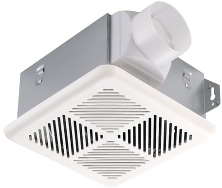 Tech Drive Very Quiet Bathroom Fan,70 CFM, 2.0 Sone,3-Inch Duct