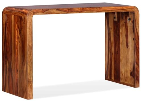 vidaXL Akazie-Holz Massiv Sideboard Schreibtisch Handgefertigt Vintage-Stil Konsolentisch Konsole Ablagetisch Wandtisch Computertisch Braun