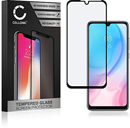CELLONIC Protector pantalla móvil compatible con Xiaomi Mi A3 (3D Full Cover, 0,33mm, 9H) - Cristal protector autoadhesivo Protector de pantalla