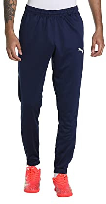 PUMA Herren Jogginghose teamRISE Poly Training Pants, Peacoat-Puma White, XXL, 657390