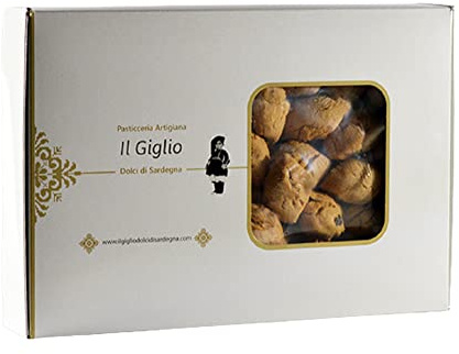 PAPASSINI CLASSICI - Biscotti Artigianali della tradizione Sarda con mandorle e uvetta - Pasticceria Artigiana Il Giglio Dolci di Sardegna - Confezione rigida riciclabile 1 Kg
