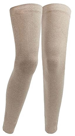 Milya Damen Lange Winter Kaschmir Beinwärmer Stulpen Overknee Gestrickte Strümpfe Legwarmers Beinstulpen Kniestrümpfe