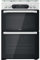 Hotpoint 60cm Double Oven Gas Cooker with Assisted Cleaning and Lid - White