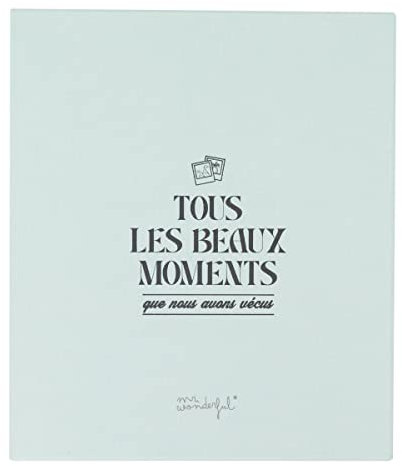 Mr. Wonderful Premium Fotoalbum - Alle schönen Momente, 15 x 3 x 21 cm, Mehrfarbig