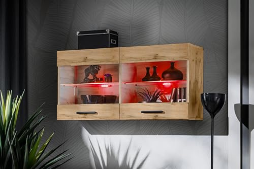 Komodee Vitrine Savona A2 Wotan/Wotan 100x50x30 cm