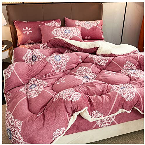 Bettdecke, Flauschige Bettdecke, Dicke Lamm-Kaschmir-Decke, Winterbettdecken, weiche, warme Bettdecke, Bettwäsche, D, 150 x 200 cm (2,5 kg)