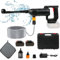 panthem 21V Idropulitrice a Batteria, 50Bar Idropulitrice Portatile Senza Fili con 2 Batterie da 6000mAh, Ugello 6 in 1, Tubo da 5M, Pistola Idropulitrice ad Alta Pressione per Auto, Giardino