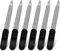 6 limas de uñas de metal para uñas naturales, lima de uñas profesional, de doble cara, lima de uñas de acero inoxidable con mango negro, lima de uñas para uñas de los dedos