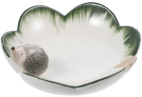 TOPBATHY Plato De Erizo De Cerámica Artesanal Bandeja Para Dulces Decoración Festiva Para Casa