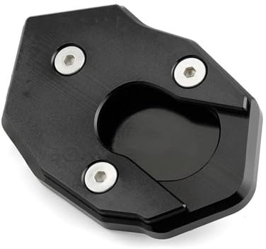 Motorrad Ständer Unterlage Für Z300 Z250 2013-2018 Z800 2013-2016 Motorradständer Seitenständerplatte(Schwarz)