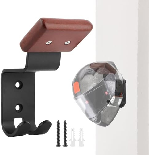 Helmhalter Wandhalterung, Motorrad Helmhalterung, Motorrad Zahnstange mit 2 Schlüsselhaken, Helmhaken