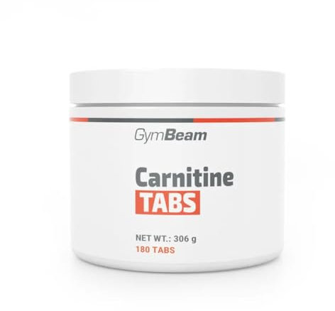 GymBeam L-Carnitin Kapseln Hochdosiert - 2000 mg pro Tagesdosis, Carnitin Tabs für Gewichtsabnahme, Fettverbrennung und Energiegewinnung, ideal für körperliche Aktivität (180 tbl)