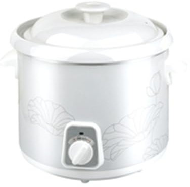 Olla eléctrica para estofado de cerámica para el hogar, 2 l, olla para gachas y sopa, olla para estofado de gachas totalmente automática, cazuela eléctrica saludable