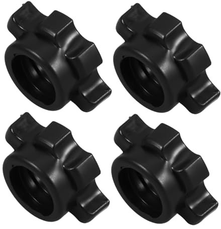 ARTSEWPLY 4pcs Dumbbell Bar Fixation Nuts Durable Pe Screw Clamps for Secure Weightlifting Fit for Dumbbell Bars Fitness Equipment Accessories