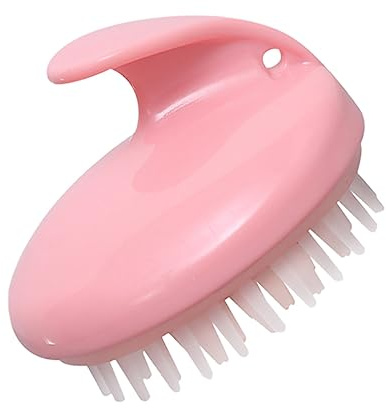 Kopfhautbürste 1 Stück mit Flexible Glue, Rosa, Ergonomisch | Massage Haarbürste, Shampoo Bürste für Haar und Kopfhaut, Kopfhautmassagegeräte