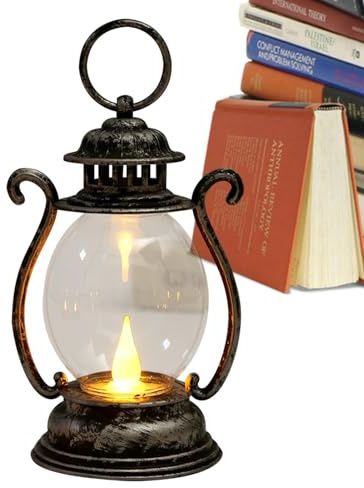 Vintage Lampe - Camping Milch Batterie Batteriebetrieben LED betrieben - Dekoratives Nachtlicht für Wohnzimmer Schlafzimmer Camping für die Terrasse im Freien
