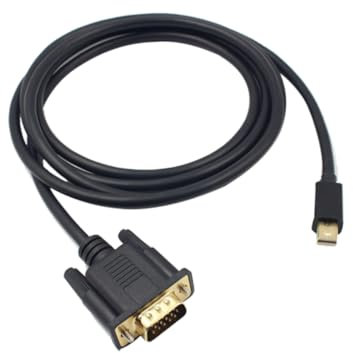SHINEOFI 1.8m Mini Displayport Vga Connettori Placcati in Supporta Risoluzioni Per Collegare Laptop e Desktop Monitor o Hdtv