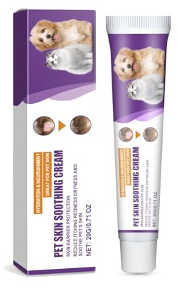 Haustierpflegecreme,Schützende Hautbarriere,Feuchtigkeitscreme Für Trockene Haut Bei Hunden,Hundelotion,Sanfte Hautberuhigungscreme Gegen für Hunde 20g