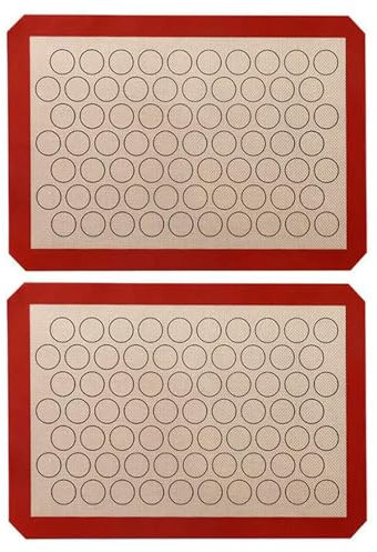 Tappetino da Forno in Silicone per Macaron, 2 Pezzi - per teglie da Forno - Macaron/Pasticceria/Biscotti4836-default