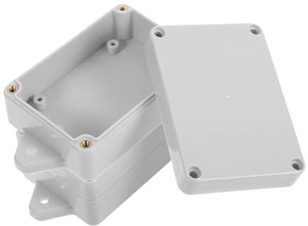 SHINEOFI 2 pièces Boîte de Jonction Étanche Plastique Blanc pour Équipements de Sécurité Boîte de Dérivation Durable et pour Intérieur et Extérieur