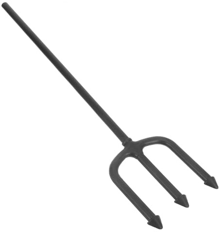 iplusmile da Diavolo Staccabile Accessorio per Halloween Forcone a Tre Punte Nero per Cosplay Decorazione per Feste