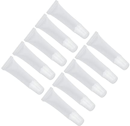 CHICIRIS Tubos de Brillo de Labios de PVC de Fugas de 15 Ml de Uso Portátil de Uso de Bricolaje para Doméstico con Creaciones Cosméticas