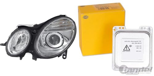 Hella 1ZT 009 260-681 Bi-Xenon/Halogen-Hauptscheinwerfer - rechts - für u.a. Mercedes-Benz E-Class (W2 + 5DC 009 060-011 Vorschaltgerät - 12V - für u.a. Mercedes-Benz E-Class (W211)