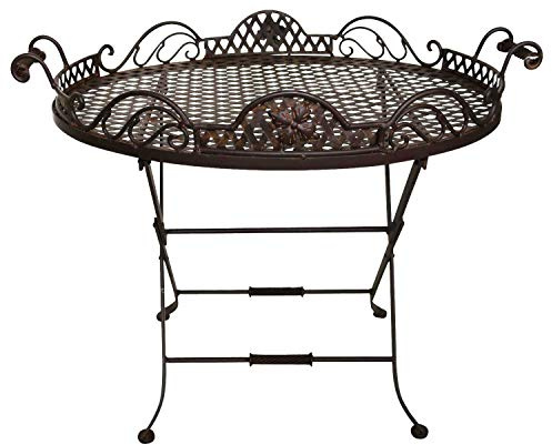 aubaho Butlers Tray Serviertisch Gartentisch Garten Klapptisch Beistelltisch Tablett