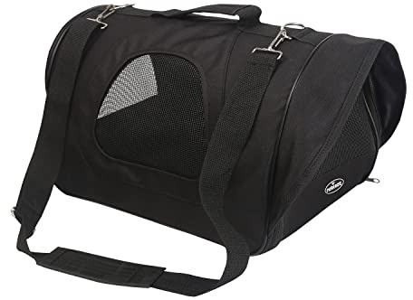 Nobleza - Faltbarer Haustier Reiseträger Tragbare Transporttasche für Hunde Katze, Oxford Stoffkiste, Schwarz, M, (40 * 23 * 24) cm