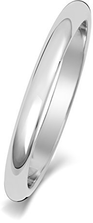 Platin 950 2mm D-Form Herren/Damen - Trauring/Ehering/Hochzeitsring TRS19004PT950RSP