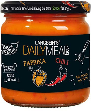 DAILY MEAL Paprika-Chili Bio-Suppe im Glas, 350 ml