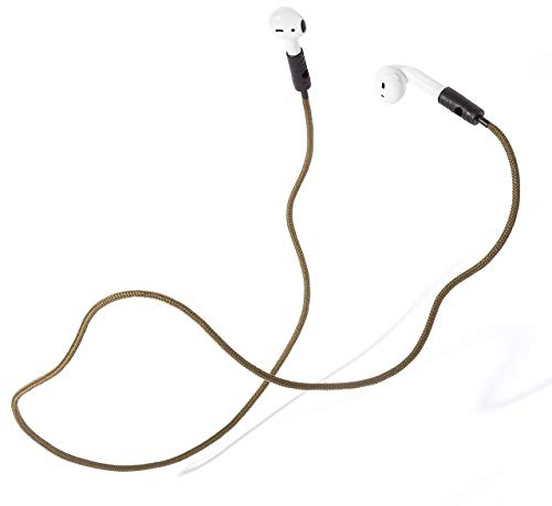 KNOK Premium Halteband für Apple AirPods 1-3 / Pro 1-2, magnetisch, Olive | Magnetisches Verschlussband gegen Verlieren, passend für AirPods 1-3 und Pro 1-2
