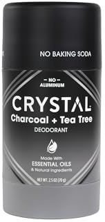 Crystal Magnesium Solid Stick Natural Deodorant, Aluminum Free, Non-Irritating, for Men or Women, Safe and Soda Free, Charcoal and Tea Tree Free, 2.5 Ounce