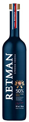 Torunska Retman Strong Vodka, starker Wodka aus Polen, 0,7 L, 50% Vol.